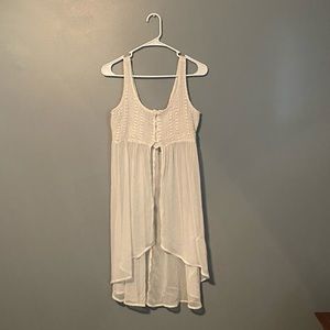 Crochet top with flowy bottom